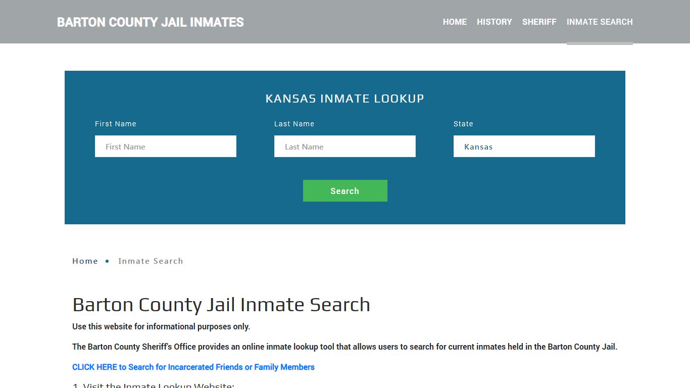 Barton County, KS Detainee Lookup